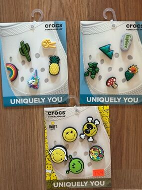 15pc Croc Charms Bundle 🌼 Smiley + Nature | New